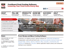 Tablet Screenshot of costguard.com